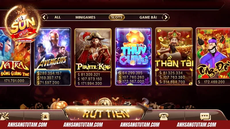 Tổng hợp các trò chơi slots đổi thưởng chất lượng